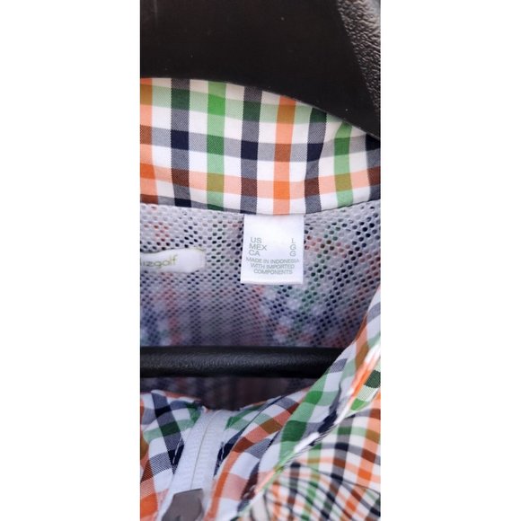 Liz Golf Lizgolf By Liz Claiborne Plaid Spring Quarter Zip Jacket Size Large - Picture 5 of 11